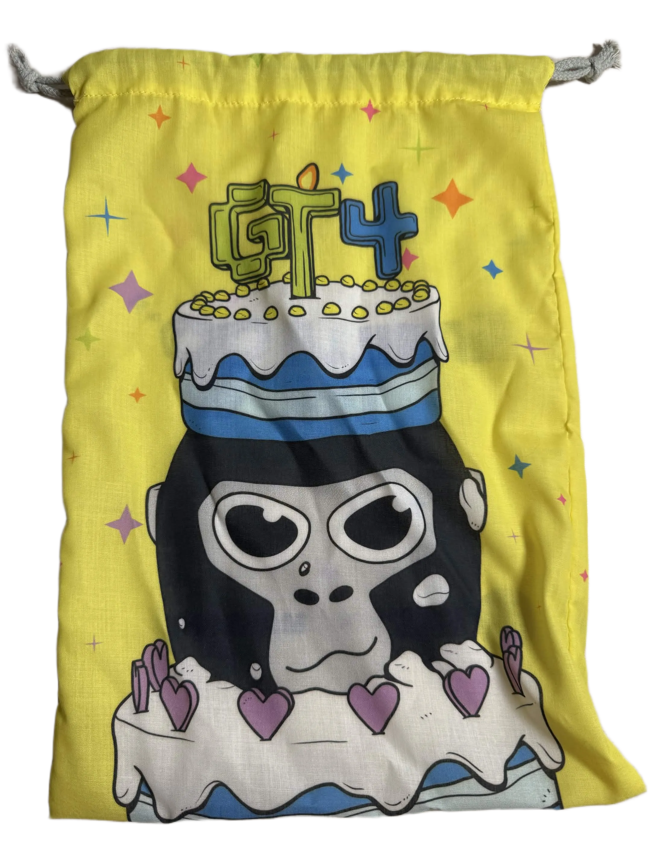 Lava Monke Drawstring Bag (White Strings)