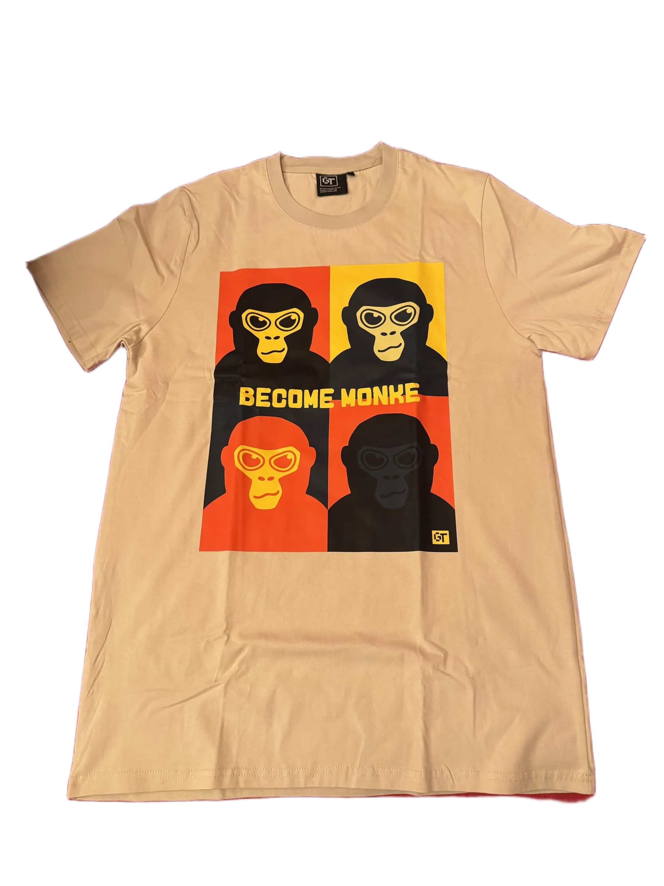Become Monke Beige T-Shirt