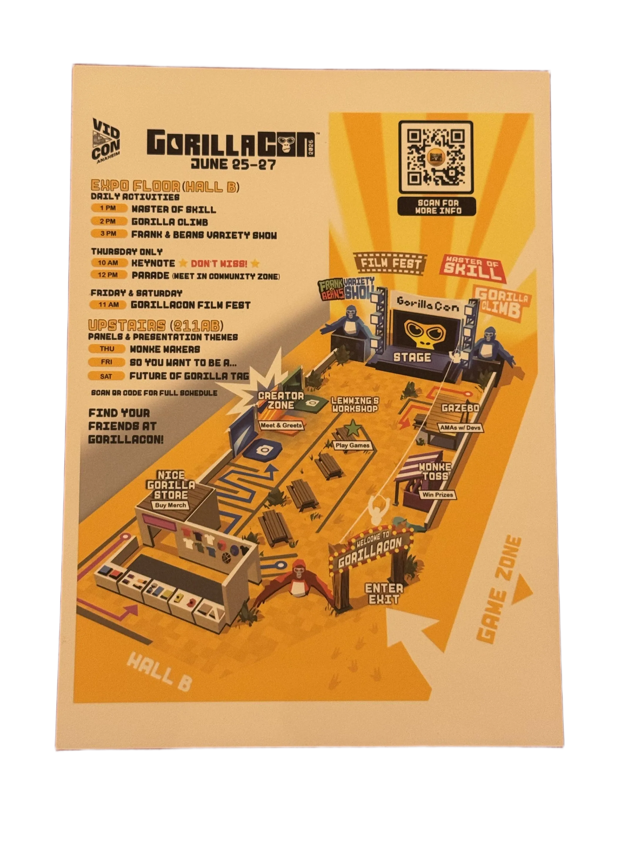GorillaCon 2026 Map