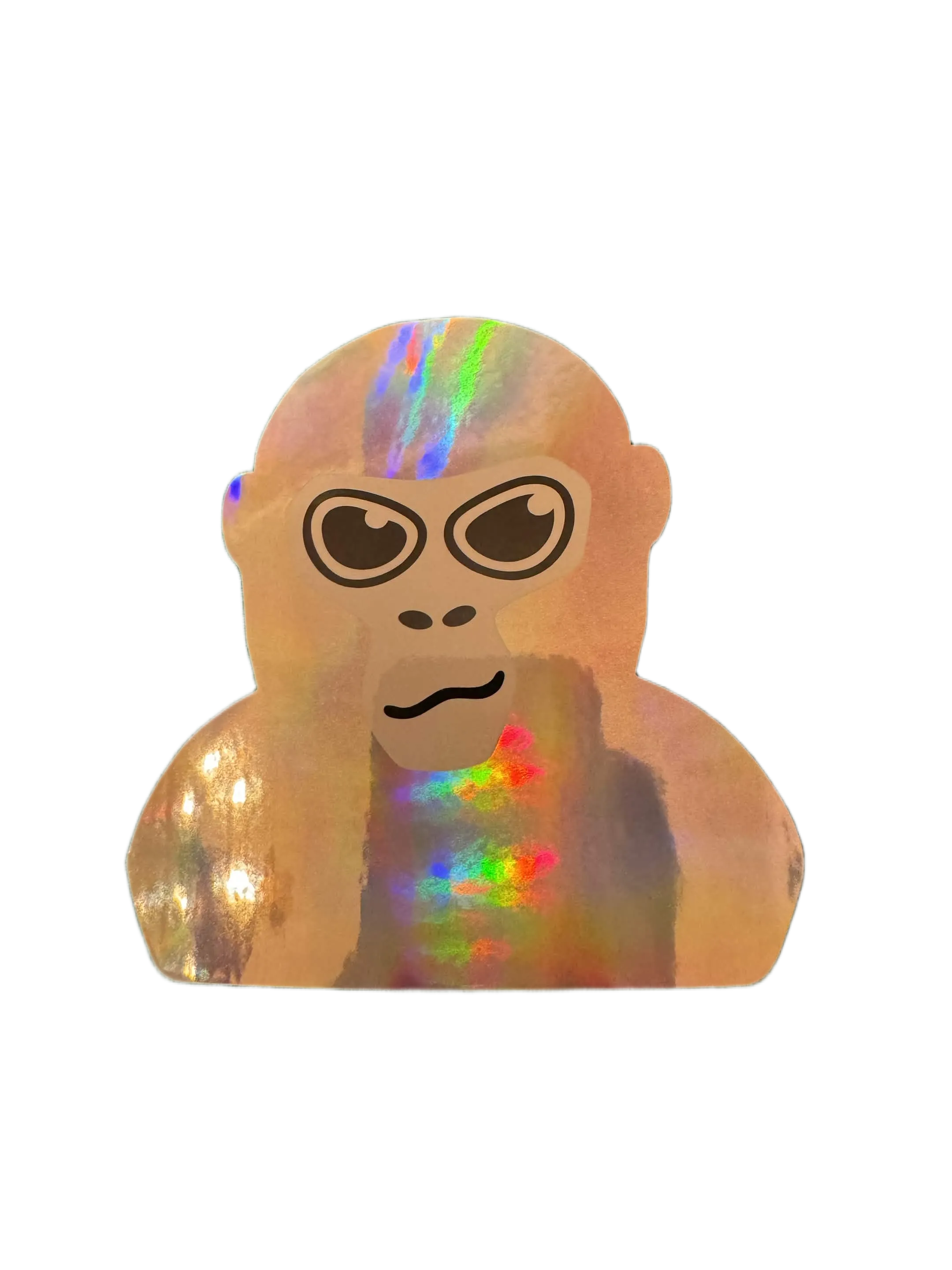 Holographic Monke Sticker