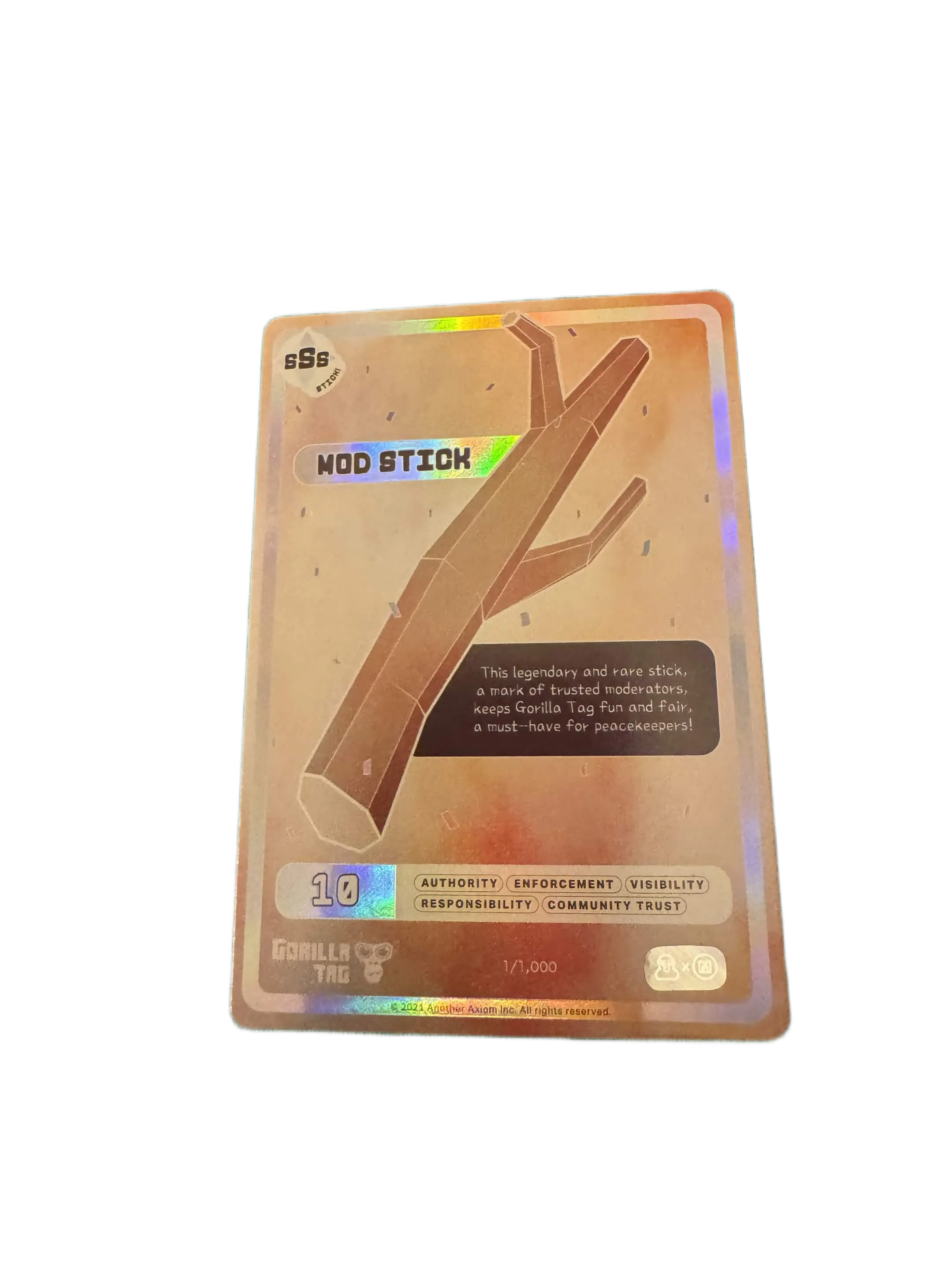 Mod Stick Trading Card