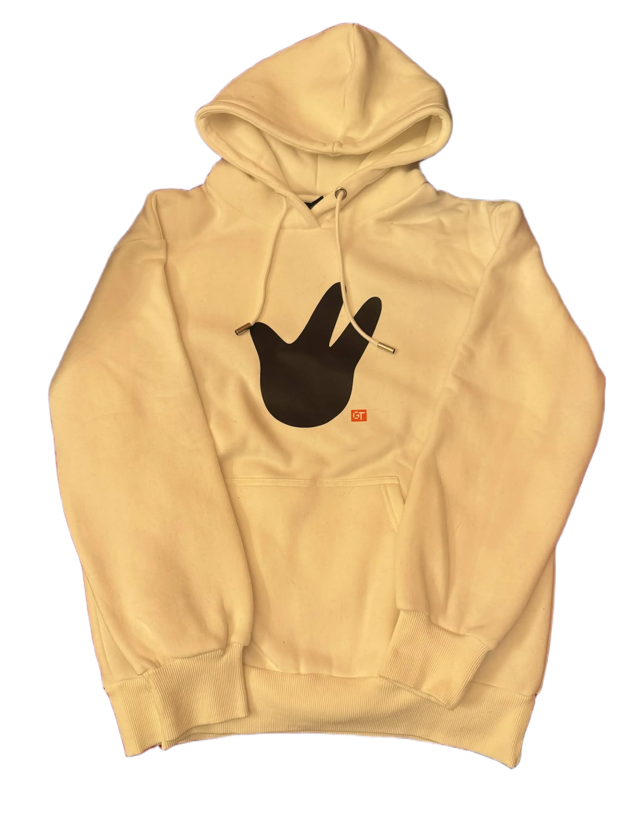 White Paw Print Hoodie